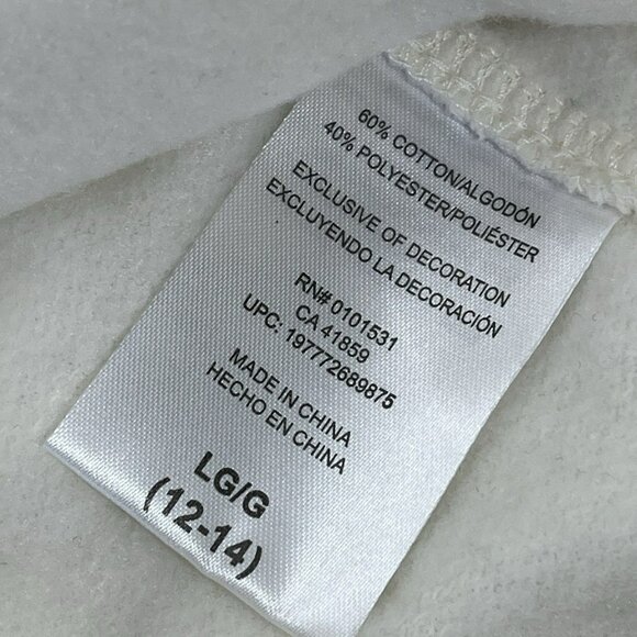 WICKED Womens Glittering Stars Sweatshirt Large Cream - Picture 10 of 12